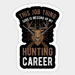 Funny Deer Hunting Hunters Gifts Sticker